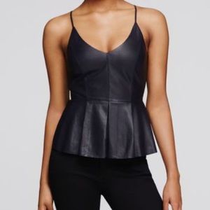 Bailey44 Opium Poppy Faux Leather Top